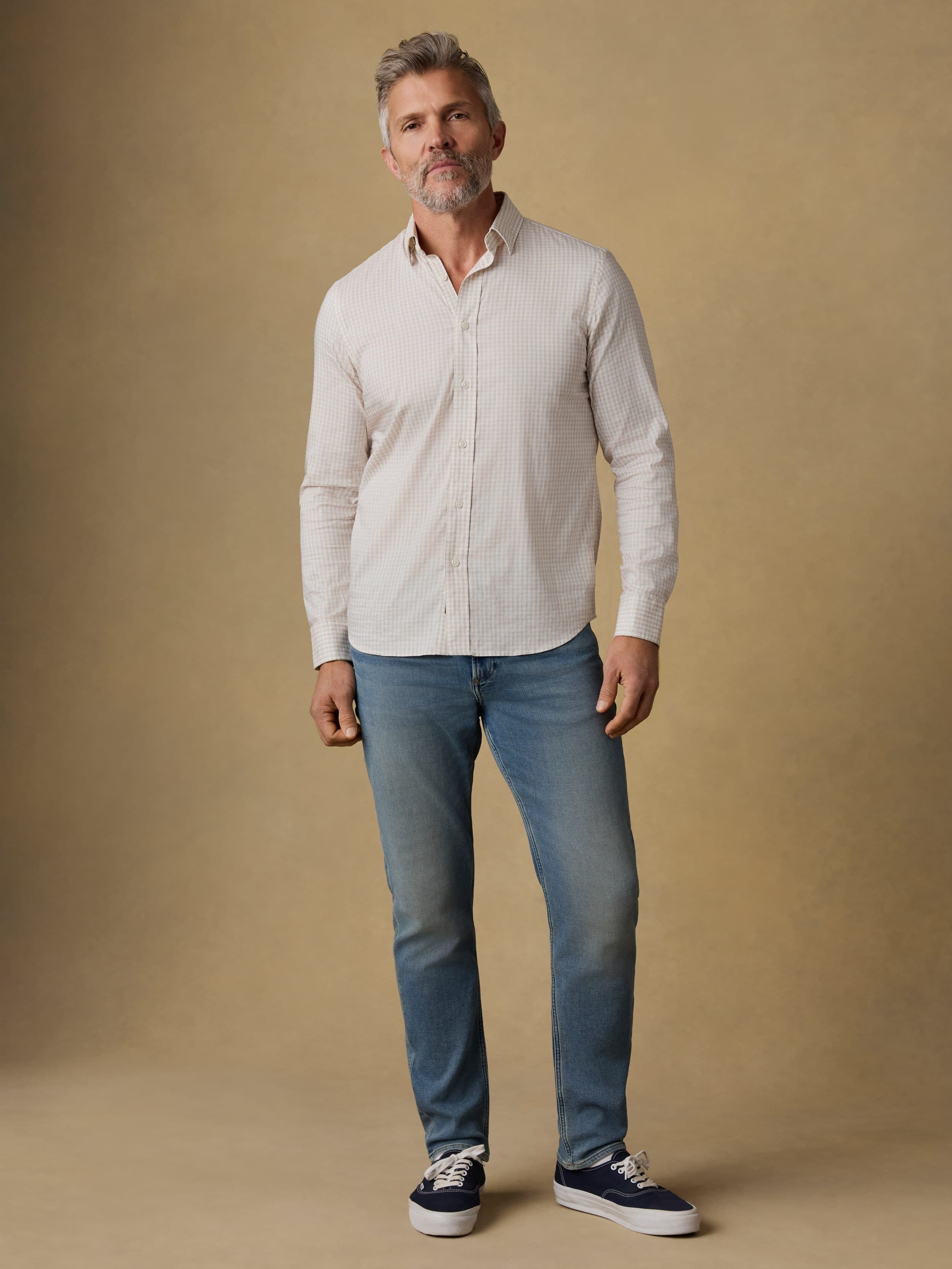 The MovementTM Shirt - Faded Khaki Gingham