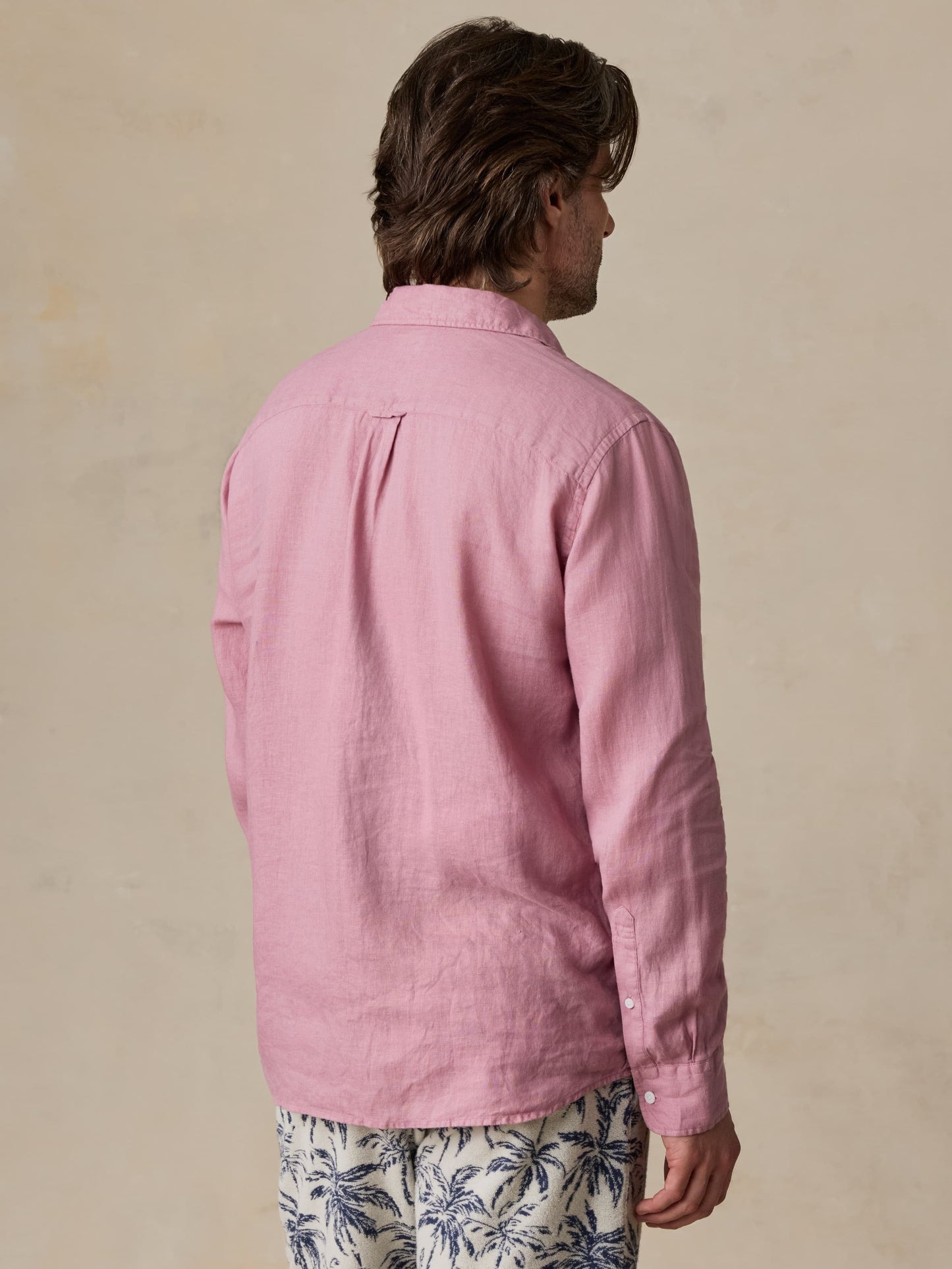 Sunwashed Linen Shirt - Berry