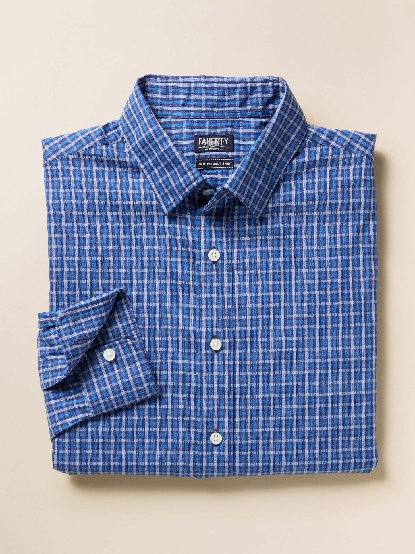The MovementTM Shirt - Navy Feather Gingham