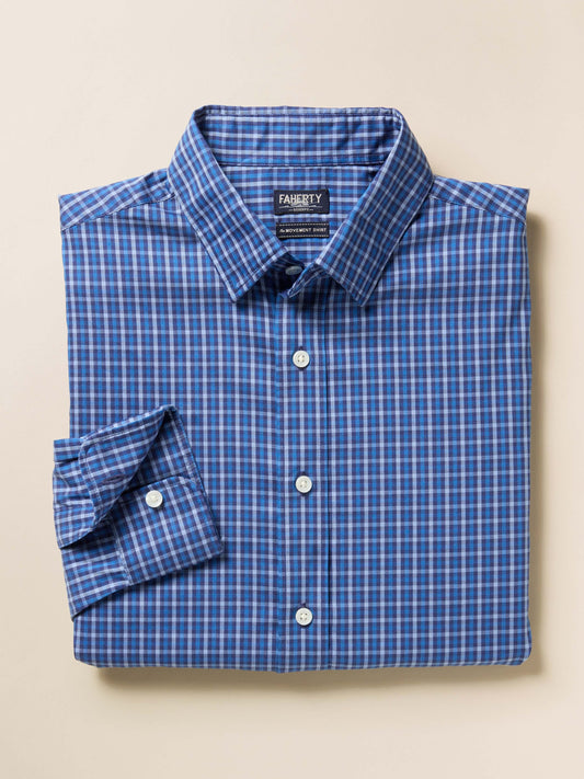 The MovementTM Shirt - Navy Feather Gingham