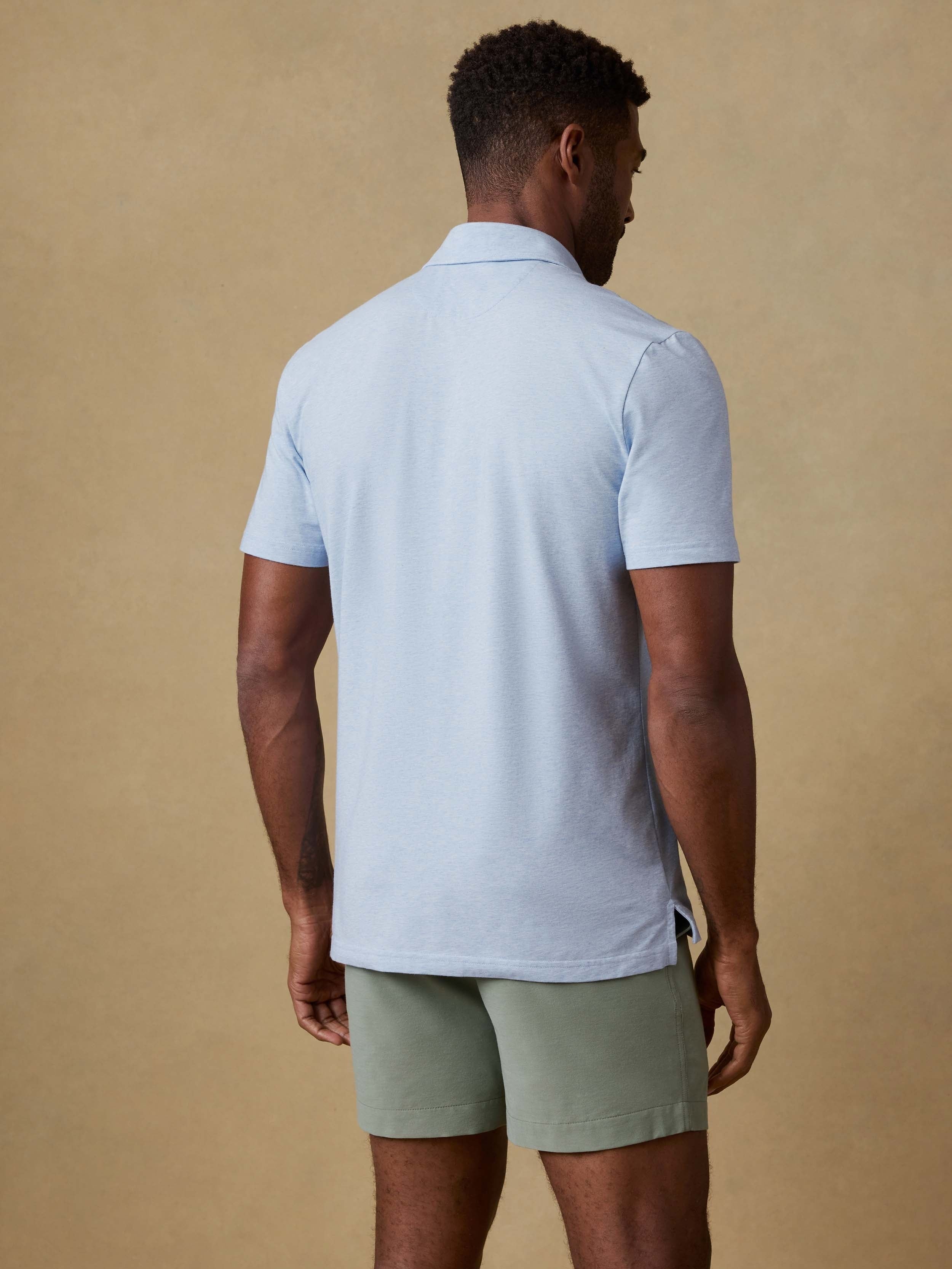 Short-Sleeve MovementTM Polo - Cardiff Blue Heather
